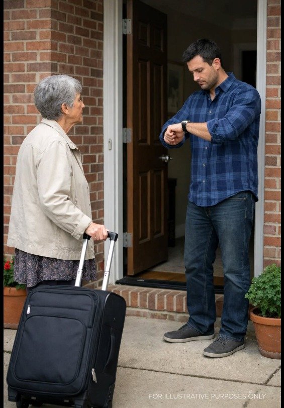 He Made His Mother Wait Outside Like a Stranger—But the Message He Sent the Next Morning Changed Everything