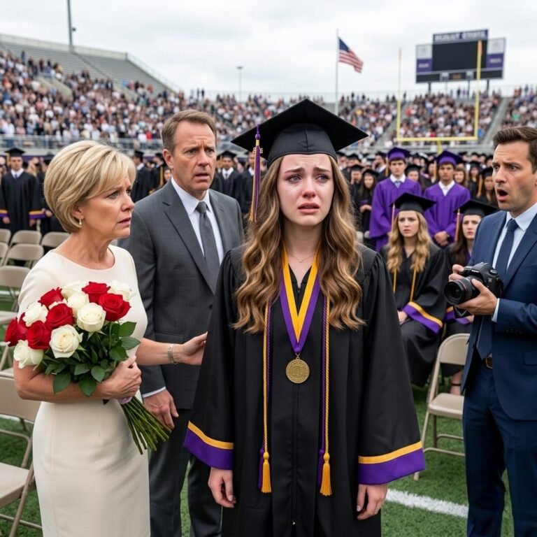 At my twin sister’s graduation, my father lifted his camera for her name—then the dean said, “Please welcome Francis Townsend, our valedictorian and Whitfield Scholar,” 