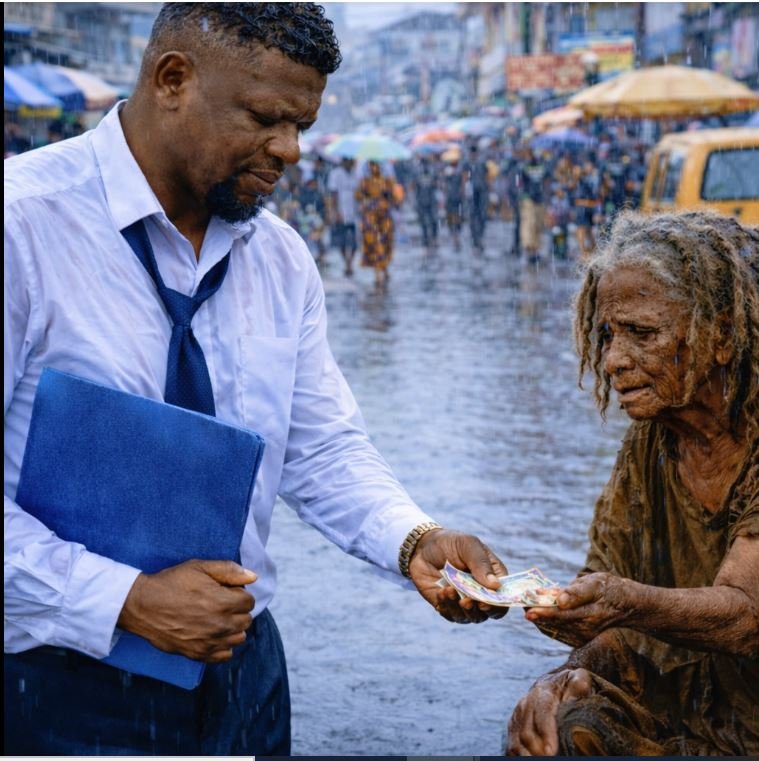 He lost his Job but still gave his last money to a homeless beggar unaware she will change his life