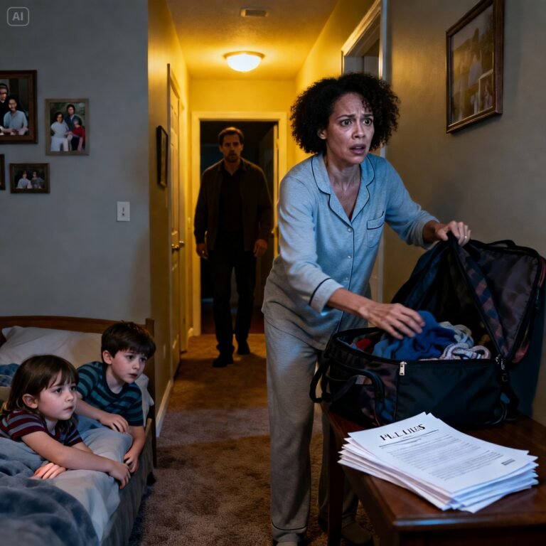 He forgot to hang up. I heard my fiancé whisper, ‘After the wedding, she’ll sign anything.’ I packed my kids at 2 a.m. and left. The next morning I saw the ‘document’—