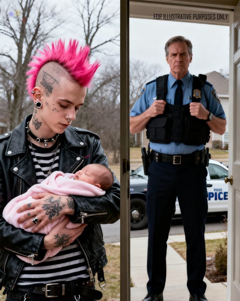 MY 16-YEAR-OLD PUNK SON RESCUED A NEWBORN BABY FROM THE COLD — THE NEXT DAY, A COP SHOWED UP ON OUR DOORSTEP.