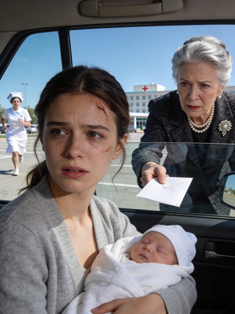 “The Day I Was Discharged After a Difficult Birth, My Mother-in-Law Refused to Let Anyone Hold My Baby… Then a Nurse Slipped Me a Note That Changed Everything”