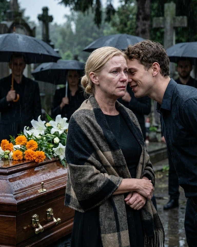 At my husband’s funeral, my son squeezed my hand. Then he leaned in and whispered, “You’re not part of this family anymore.” It felt like the world shattered beneath my feet. Before I could react, he took my keys… and the will.