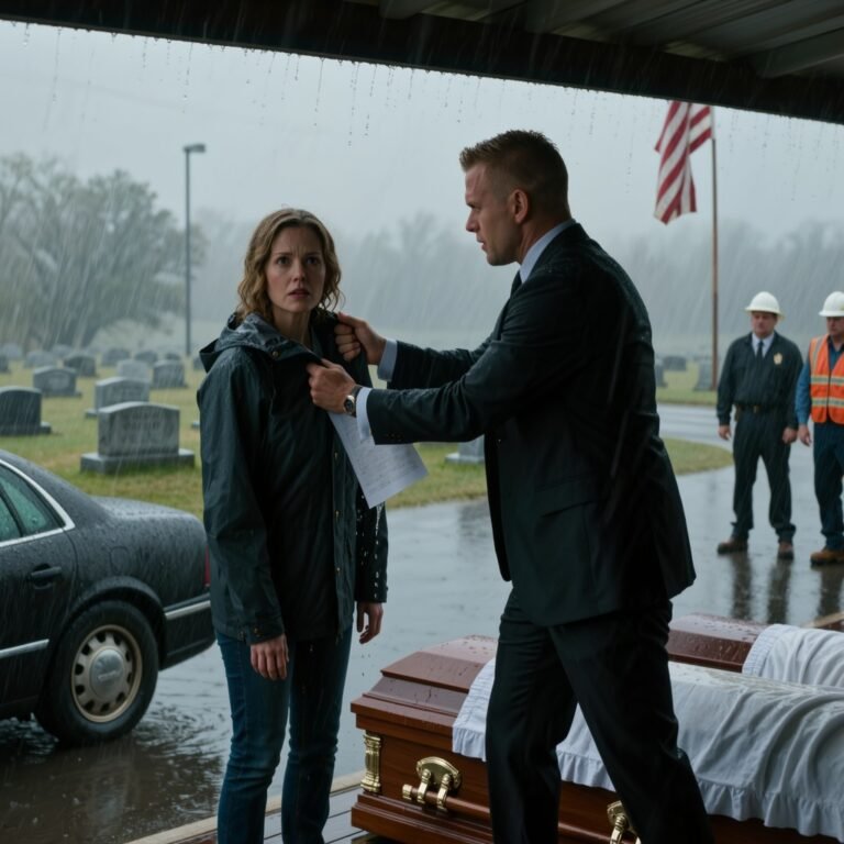 The rain came down in hard, slanting curtains over the cemetery, the kind of cold East Coast downpour that turns black umbrellas into a moving ceiling.