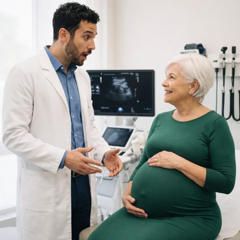 A 66-year-old woman walked into a gynecologist’s office convinced she was nine months pregnantBut when the doctor examined her, what appeared on the screen left him stunned.