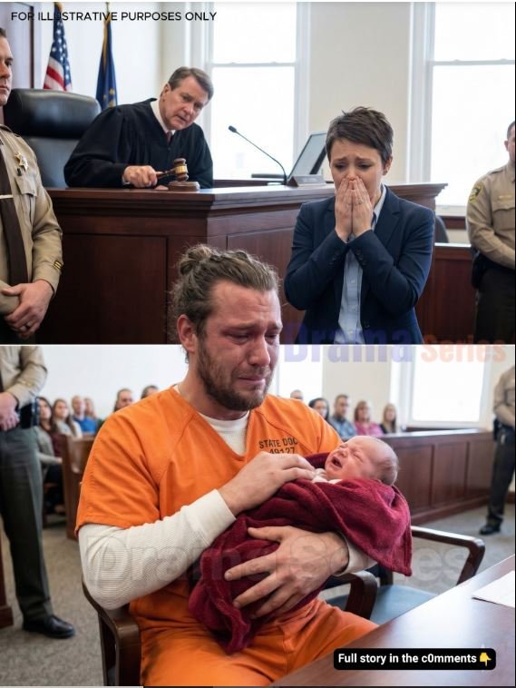 A Man Facing Life in Pris0n Asked to Hold His Baby Once… Seconds Later, the Courtroom Fell Silent Over Something No One Expected