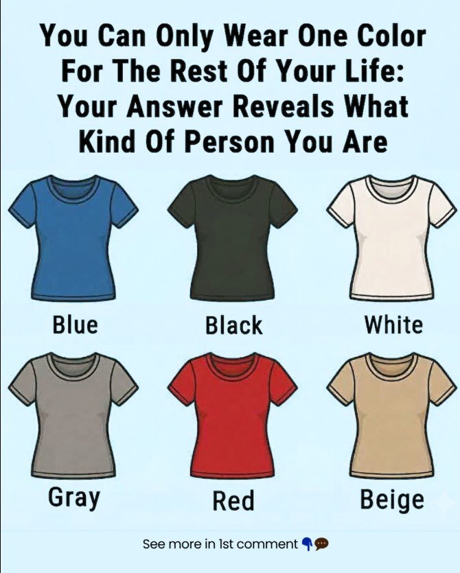 Pick The Color. Your Answer Reveals What Kind Of Person You Are