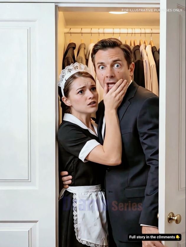 The millionaire came home early, hoping to surprise his wife… But the maid pulled him into a closet and whispered, “Please, sir. Don’t say a word!” What followed left him completely frozen.