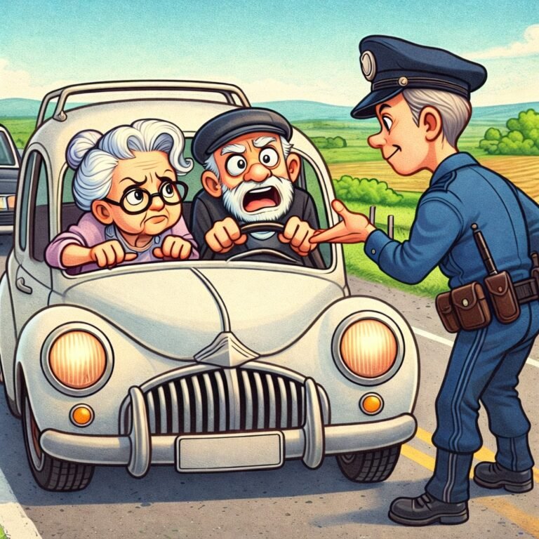 JOKE OF THE DAY: An elderly couple was driving across the country when the wife, who was behind the wheel, got pulled over by a highway patrol officer.