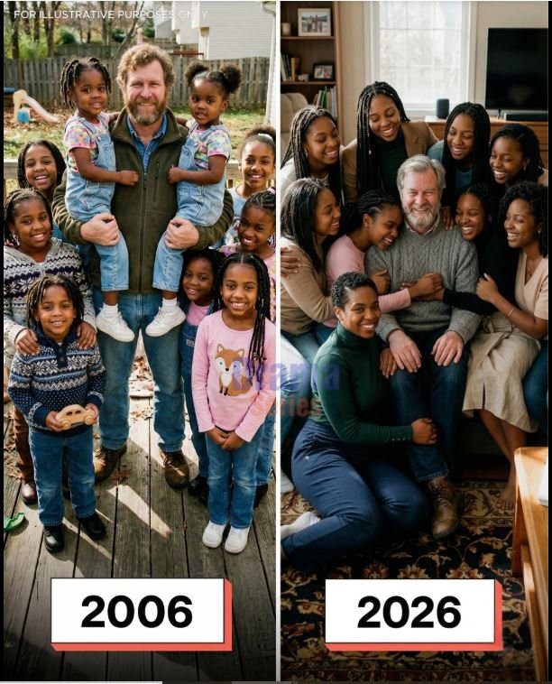 I became the father of NINE GIRLS after my first love passed away—what they had hidden from me left me SPEECHLESS.