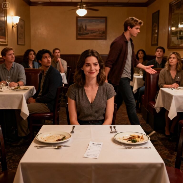 My boyfriend called me ugly in front of his friends and dumped me at a restaurant leaving me to pay for the dinner as he walked away he loudly said a girl like you should be grateful I even dated you I smiled 