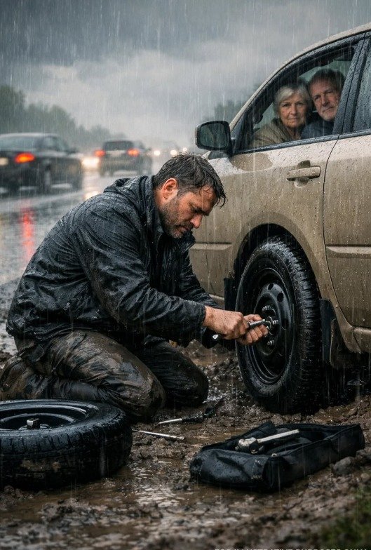 I Helped a Stranger on the Highway… A Week Later, He Said My Name on Live TV