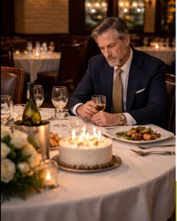 NO ONE SHOWED UP TO THE MILLIONAIRE’S 55TH BIRTHDAY DINNER… THEN A SINGLE MOM WALKED OVER, AND WHAT HAPPENED NEXT CHANGED BOTH OF THEIR LIVES FOREVER