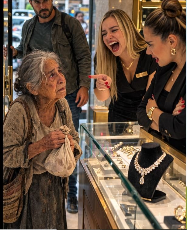 THEY MOCKED AN OLD WOMAN FOR WANTING TO BUY A $3,000 NECKLACE… BUT THE SECOND SHE OPENED HER LITTLE BAG, THE ENTIRE STORE WENT SILENT