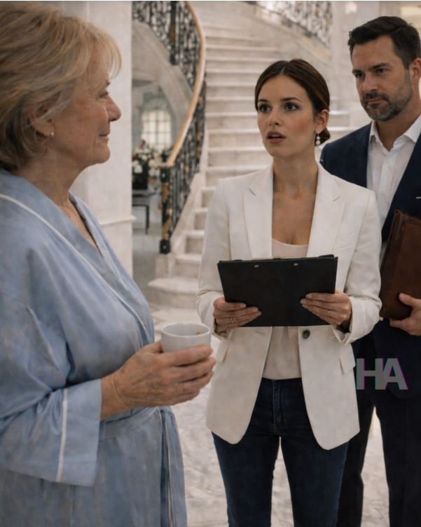 THE MORNING AFTER MY SON’S WEDDING, MY NEW DAUGHTER-IN-LAW SHOWED UP WITH A NOTARY AND SAID, “WE SOLD YOUR $10 MILLION MANSION. START PACKING, MOM.” I DIDN’T ARGUE… I JUST SMILED.