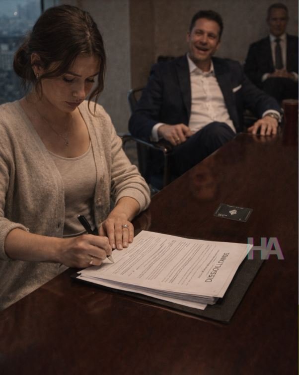 SHE SIGNED THE DIVORCE PAPERS WITHOUT A WORD… NEVER KNOWING HER BILLIONAIRE FATHER WAS WATCHING FROM THE BACK OF THE ROOM, READY TO DESTROY THE MAN WHO THREW HER AWAY