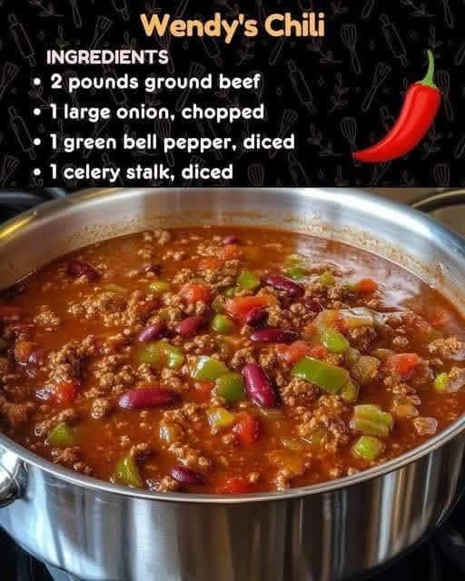 Wendy’s Chili – Don’t LOSE this RecipeINGREDIENTS