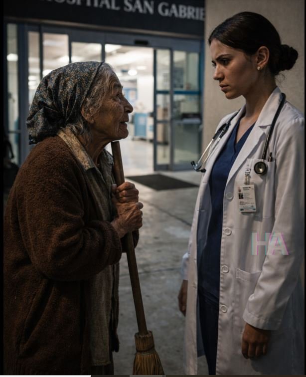 The Elderly Woman Sweeping Outside the Hospital Wasn’t Begging… She Was Waiting for the Daughter Stolen From Her 30 Years Ago. When She Finally Recognized the Doctor, the Woman Looked at Her With Disgust..