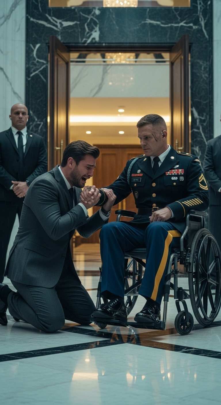 After 10 years of service, I returned home in my worn-out uniform. My wealthy brother refused to let me into his house. “You’re a loser who wasted your life for a paycheck that can’t even buy my shoes,” he laughed, 