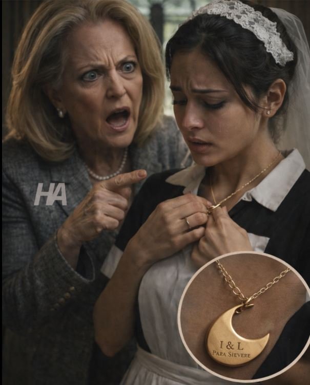 “WHERE DID YOU GET THAT NECKLACE? THAT BELONGED TO MY DAUGHTER!” the Billionaire Screamed at Her Maid… But Turned White When She Heard the Answer