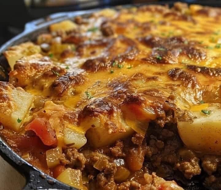 I’ve finally found the recipe! I frequent a resturant that serves this casserole and this is the closest recipe I’ve found for making it at home. I realize that this may be an aquired taste but I’m obsessed. Can’t wait to make it for my husband…he’s gonna be over the moon!