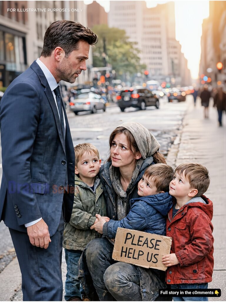 He Walked Past a Beggar on the Street—Until He Saw the Three Little Boys Who Looked Exactly Like Him